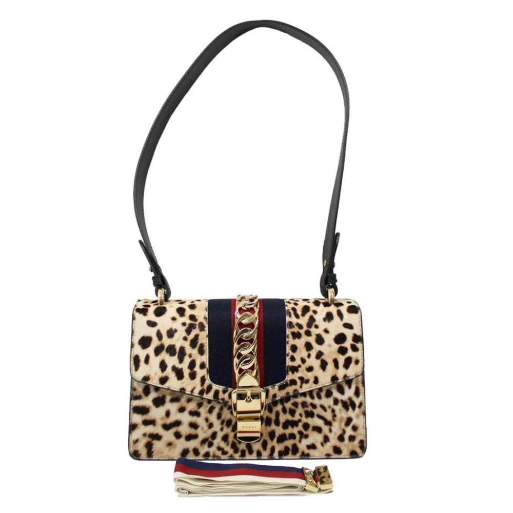 Gucci Bag Harako Sylvie Shoulder Bag Chain Leopard Multicolor